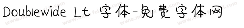 Doublewide Lt 字体字体转换
